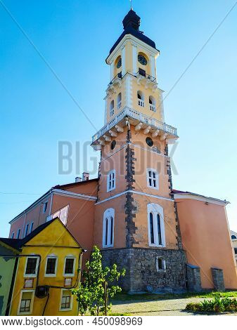 Kamianets-podilskyi City Hall Or Town Hall, Also Known As Ratusha. Located On The Polish Market Squa