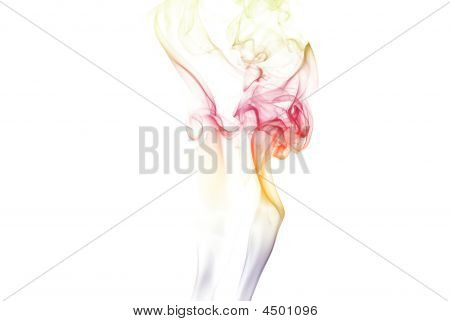 彩色的双烟支柱