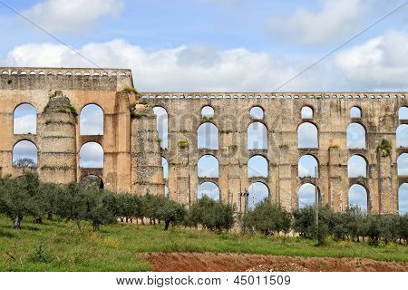 Aqueduto Da Amoreira, Elvas, Portogallo