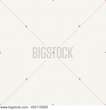 Gender Neutral Sprigged Foliage Seamless Vector Background. Simple Whimsical Botanical 2 Tone Patter