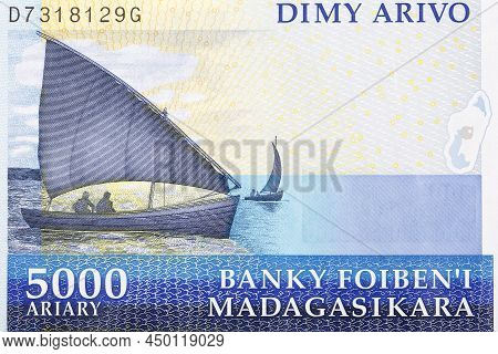Dhows From Old Malagasy Money - Ariary