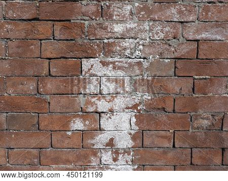 Efflorescence On Brick Wall