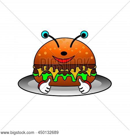 Spicy Burger Logo Is Suitable For Promoting Your Restaurant Etc 002