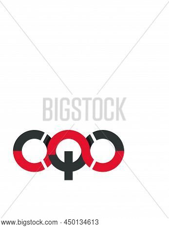 Oqo, Oqc, Cqc Initials Modern Technology Logo And Vector Icon
