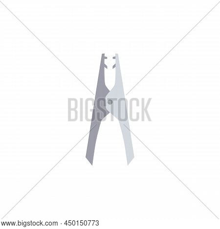 Terminal Crimpers Or Electrical Terminals, Flat Vector Illustration Isolated.