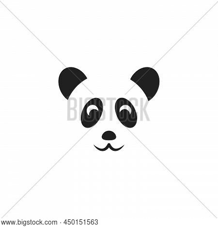 Panda Icon Logo Vector Illustration