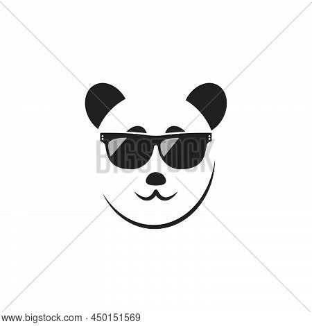 Panda Icon Logo Vector Illustration