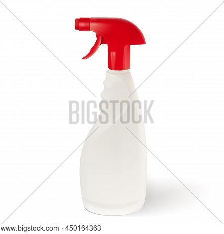 Realistic Spray Gun On A Transparent Background.