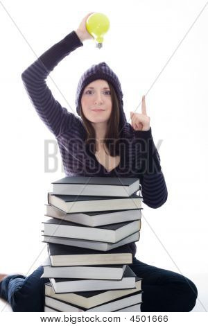 Frau mit Idee