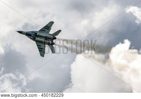 Sliac, Slovakia - August 27, 2017: Mig-29 Fulcrum At  Airshow Siaf 2017