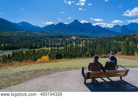 Mount Galatea In The Spray Valley Provincial Park - Kananaskis Country, Alberta, Canada