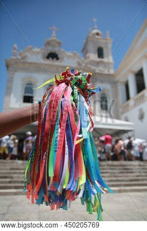 Salvador, Bahia, Brazil - December 13, 2021: View Of Nossa Senhora Do Pilar And Santa Luzia Church I