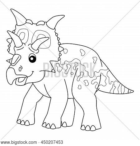 A Cute And Funny Coloring Page Of A Xenoceratops. Provides Hours Of Coloring Fun For Children. To Co