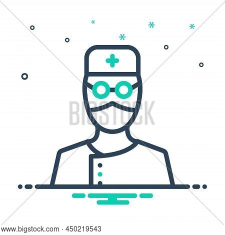 Mix Icon For Surgeon Doctor Specialist Sawbones Health-care Physician