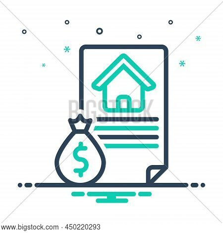 Mix Icon For Loan Mortgage Money-lending Debenture Bank Wage
