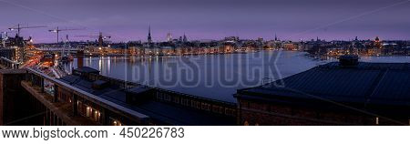 Panorama Of Old Town Gamla Stan In Stockholm City Sweden