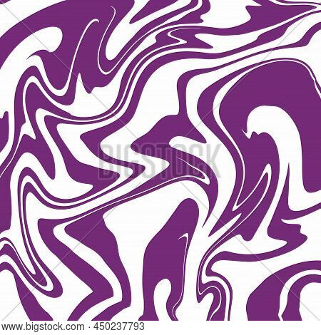 Vector Illustration. Marble Texture. Splash Of Paint. Monochrome Liquid Background.