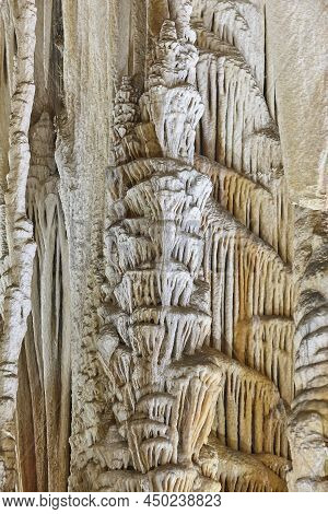Campanet Caves In Mallorca. Geological And Mineral. Balearic Islands. Spain