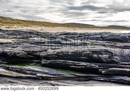 The Rocks Of Carrickfad By Portnoo At Narin Strand In County Donegal Ireland