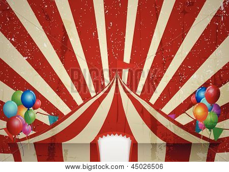 Vintage circus. een circus vintage poster voor uw reclame