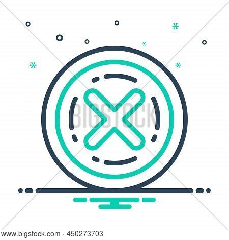 Mix Icon For Elimination Erasure Riddance Delete Cancel Refuse Cross Deny