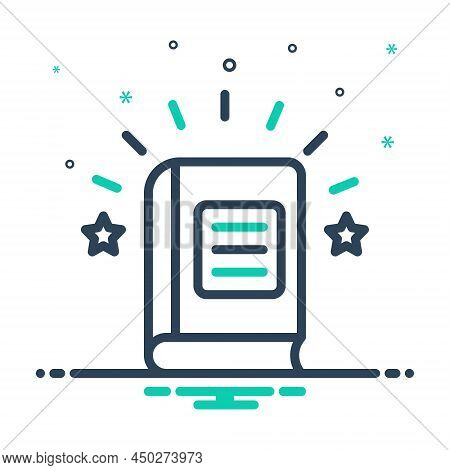 Mix Icon For Doctrine Theory Principle Tenet Book Holy