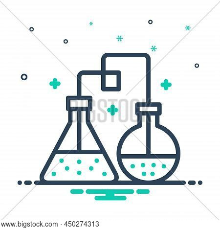 Mix Icon For Chemicals Erlenmeyer-flask Laboratory Experiment Flask Conical-flask