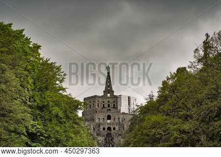 The Hercules Monument In Bergpark Wilhelmshoehe In Kassel, Germany