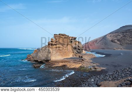 Charco Verde Beach In Lanzarote, Canary Islands In Spain