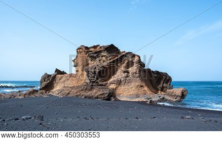Charco Verde Beach In Lanzarote, Canary Islands In Spain