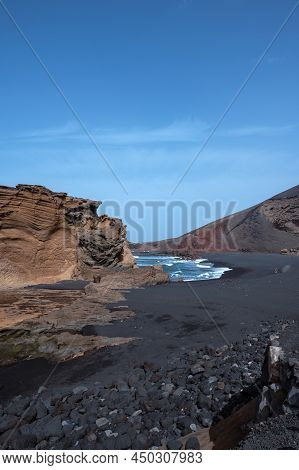 Charco Verde Beach In Lanzarote, Canary Islands In Spain