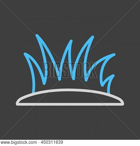 Lawn Grass Vector Isolated Icon. Gazon Sign. Graph Symbol For Agriculture, Garden And Plants Web Sit