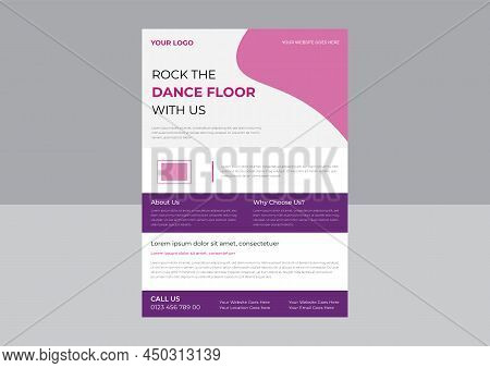 Dance Studio Flyer Template, Dance Studio Poster Promotional Flyer, Dance Class Poster Leaflet Desig
