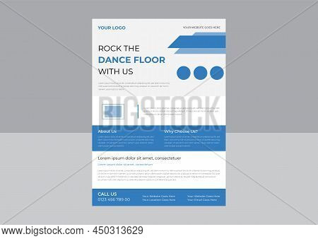 Dance Studio Flyer Template, Dance Studio Poster Promotional Flyer, Dance Class Poster Leaflet Desig