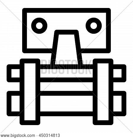 Fixing Tv Icon Outline Vector. Mount Wall. Vesa Display