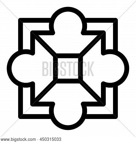 Drill Tv Mount Icon Outline Vector. Wall Bracket. Cinema Service