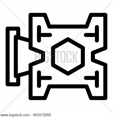 Vesa Mount Icon Outline Vector. Wall Bracket. Control Console
