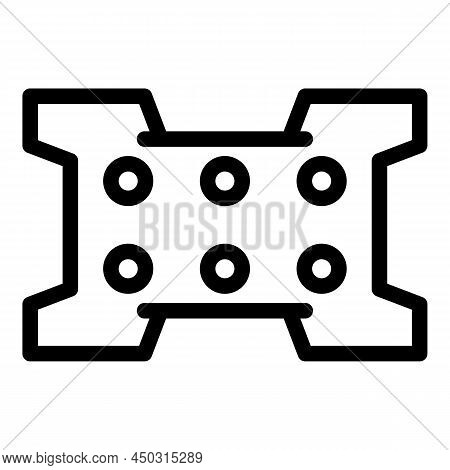Wall Tv Control Icon Outline Vector. Vesa Mount. Bracket Display
