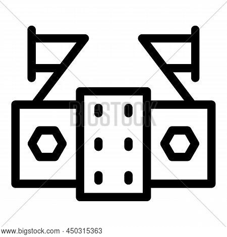 Cinema Mount Icon Outline Vector. Digital Tv. Wall Vesa