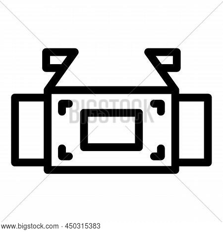 Home Tv Mount Icon Outline Vector. Wall Control. House Cinema