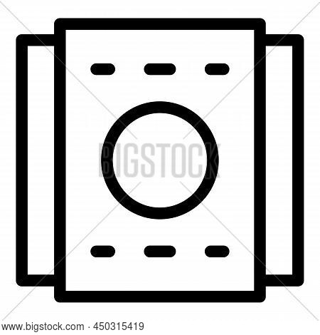 Drill Tv Mount Icon Outline Vector. Wall Bracket. House Cinema