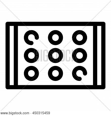 Wall Tv Bracket Icon Outline Vector. Mount Vesa. Control Air
