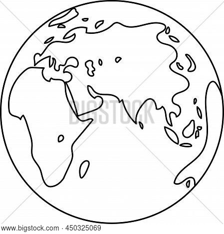 World Peace Illustration Planet Earth Isolated Cosmos