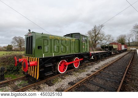 York.yorkshire.united Kingdom.february 16th 2022.a Ruston And Hornsby 88ds Train Is On Display At Th