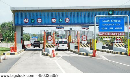 Surakarta, Indonesia. December 21, 2020. Colomadu Toll Gate At Noon
