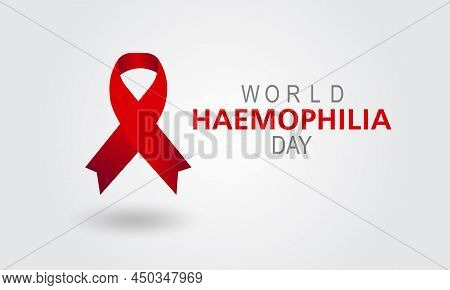 World Haemophilia Day. Health Awareness Vector Template For Banner, Card, Poster, Background.