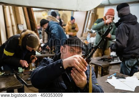 War Of Russia Against Ukraine. Kyiv Territorial Defense.
