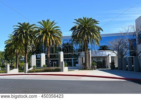 TUSTIN, CALIFORNIA - 26 FEB 2022: Rivian Automotive, an American electric vehicle automaker, building an electric sport utility vehicle and pickup truck.