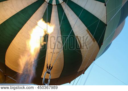 Lamarada Warming Up, Before Takeoff In The Serengeti