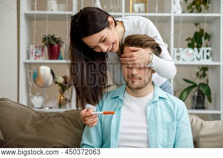 Woman Surprising Her Husband With Positive Pregnancy Test,